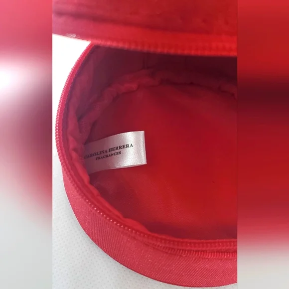 CAROLINA HERRERA - small pouch -cosmetic /jewelry case - zipper all around NWT - Picture 6 of 8